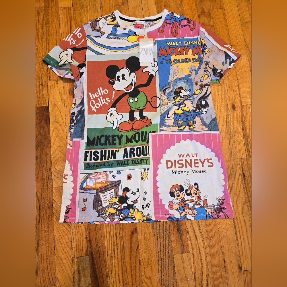 New Zara mickey mouse tshirt Dress